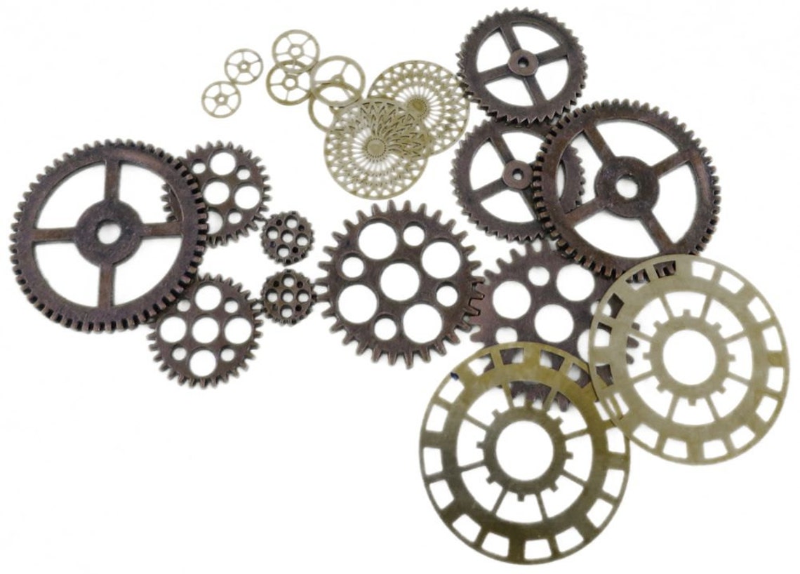 FN66453 Bag of Gears Steampunk Costume Decoration Etsy