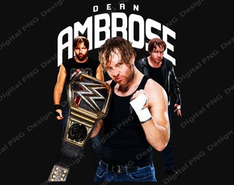 DEAN AMBROSE WWE png , Instant Download, Digital Files Png