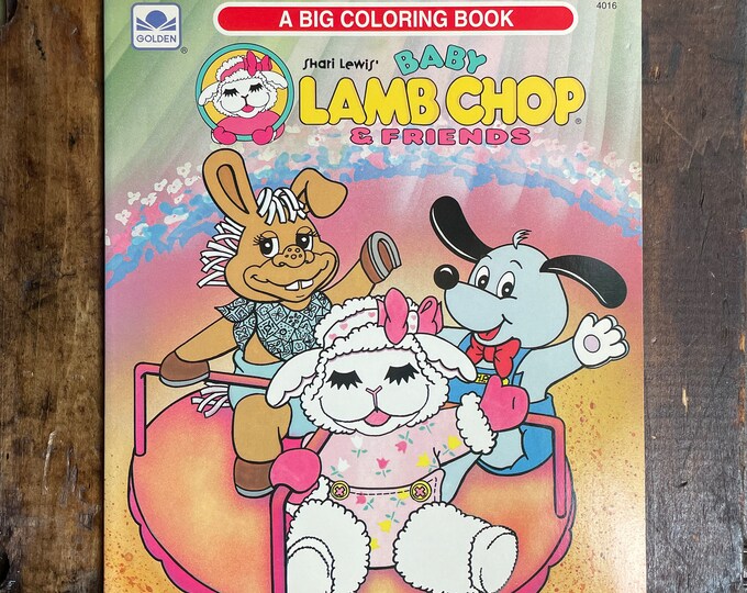 NOS Baby Lamb Chop & Friends Coloring Book Shari Lewis Etsy