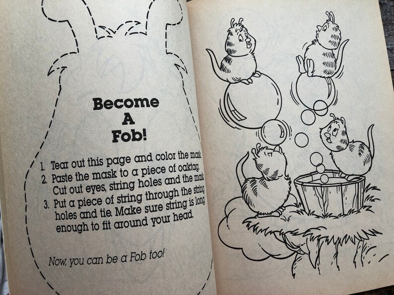 Teddy Ruxpin Coloring Book Vintage 1986 Mostly Unused | Etsy