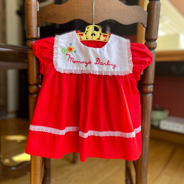 Red Baby Dress Etsy
