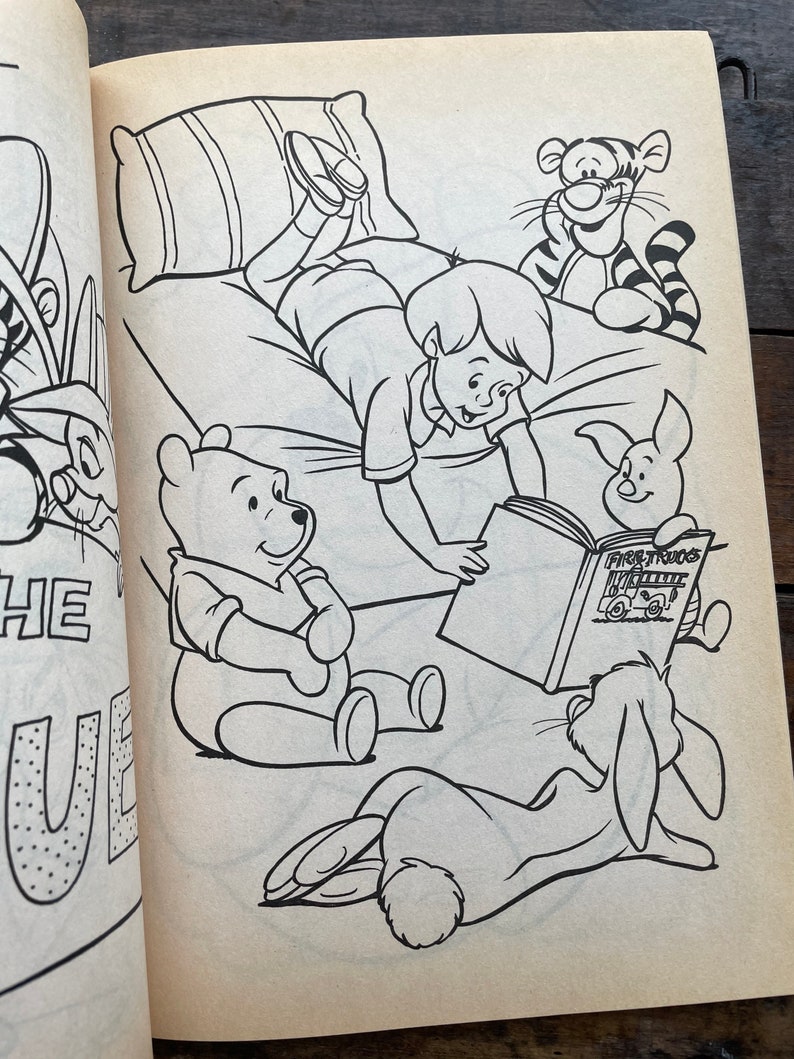 Winnie the Pooh Giant Coloring Book NOS/UNUSED Vintage 1992 | Etsy