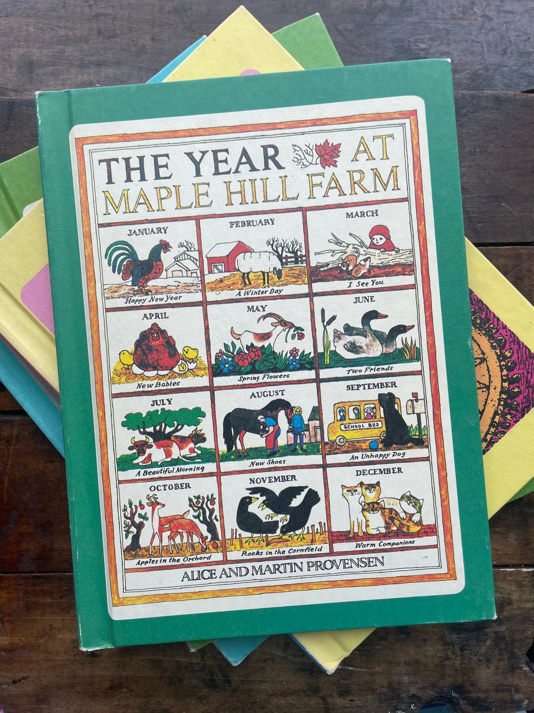 The Year at Maple Hill Farm by Alice & Martin Provensen ~ Vintage 1978 ...