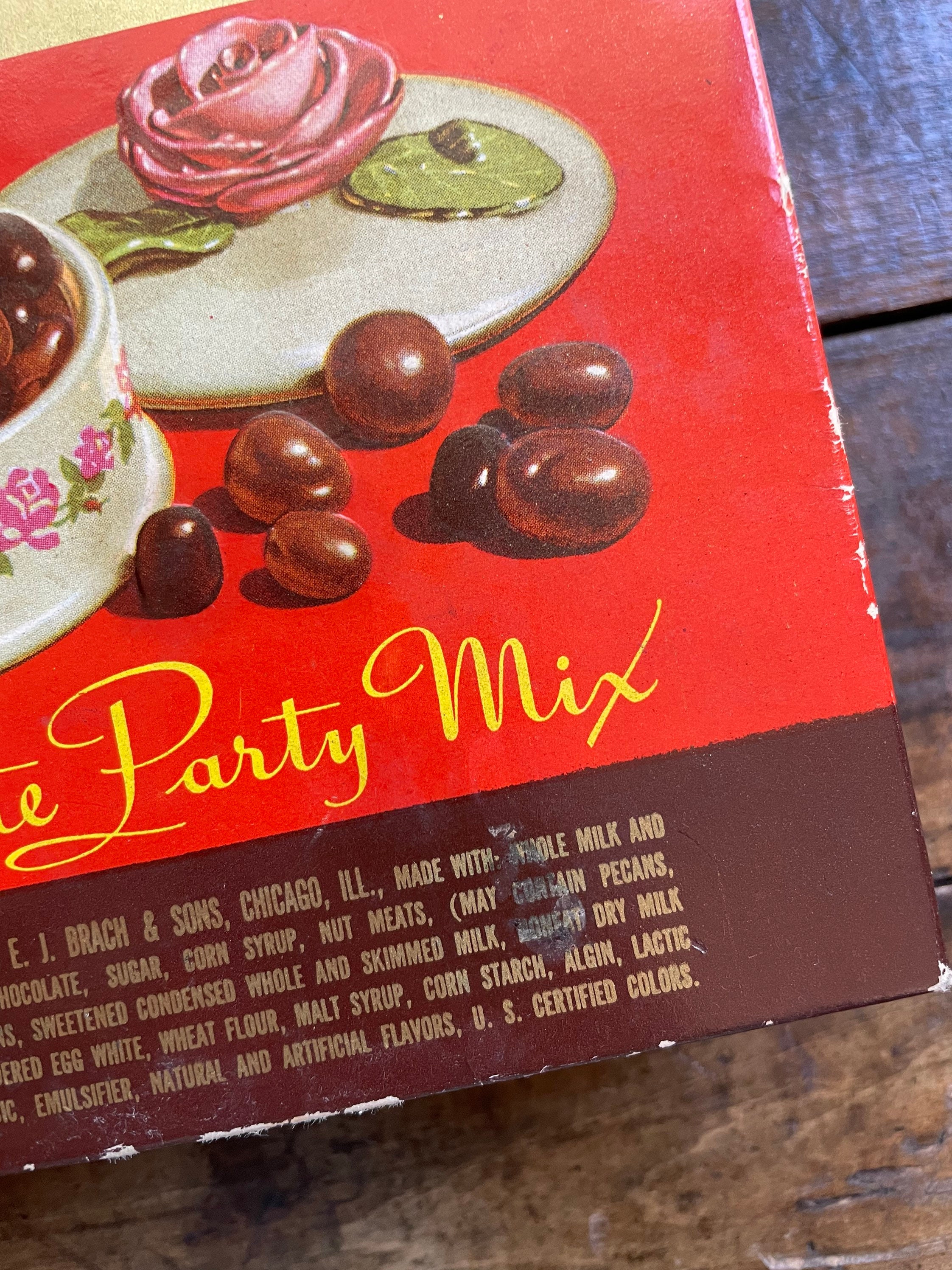 Brach's Chocolate Party Mix Box/Empty Vintage 1930's Etsy