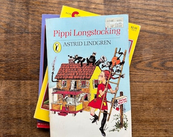 Pippi Longstocking by Astrid Lindgren ~ Puffin Paperback ~ Vintage 1984 ~ VGC