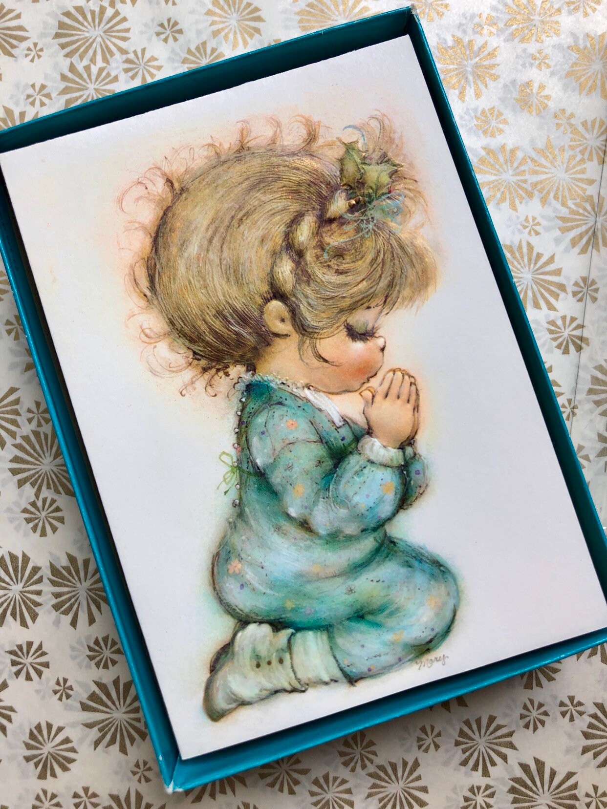Vintage Mary Hamilton Children Christmas Tree Candle Shimmer Holidays Card Vintage Mary Hamilton Children Christmas Tree Candle Shimmer Holidays Card