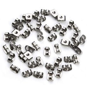 Pendientes de ónix negro, pendientes de estrella de ónix negro, pendientes minimalistas, pendientes de acero inoxidable, pendientes celestiales, pendientes pequeños imagen 8