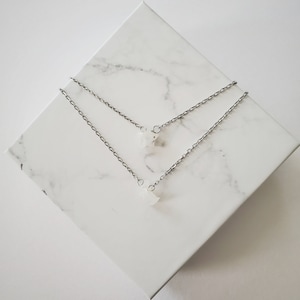 Moon and Star Necklace, Layering Necklace, Moonstone Moon Necklace, Moonstone Star Necklace, Celestial Necklace, Layered Necklace Set