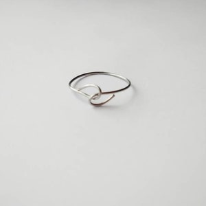 Wire Wrapped Ring, Boho Ring, Infinity Ring, Stainless Steel Ring