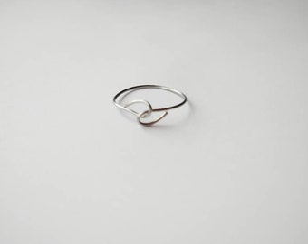Wire Wrapped Ring, Boho Ring, Infinity Ring, Stainless Steel Ring