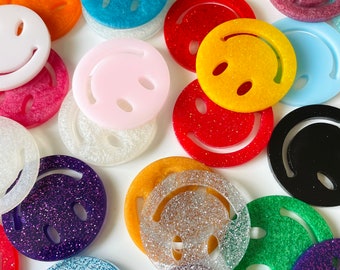Smiley Face Loose Parts | Random Color Assortment | Stampers | Counters | Sensory Play