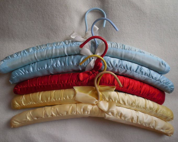 Vintage Hangers Satin Padded Hangers Delicates Lingerie Etsy
