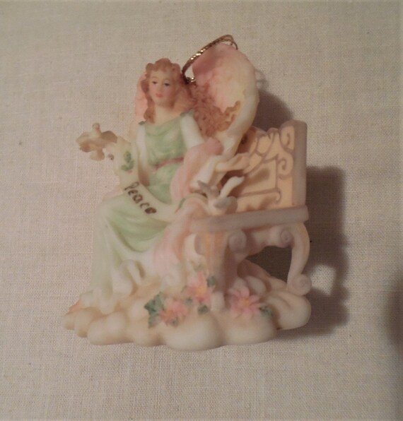 Seraphim Angel Figurine And Box And Certificate Peace Joy Etsy Seraphim Angel Figurine And Box And Certificate Peace Joy Etsy