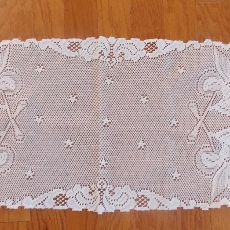 Lace Table Runner Angel - Etsy