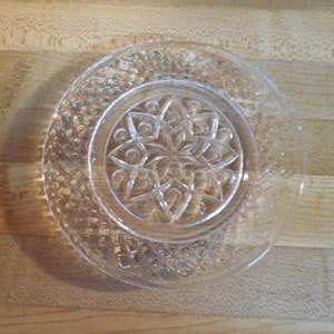 6 Vintage Prescut Glass Dish Star, small dish Candy Dish Trinket Dish, Snack Dish, Anchor Hocking Star of David Bowl, Wexford? pressed glass