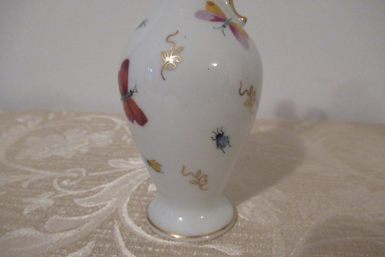 Butterfly Vase With Gold Small Butterfly Vase Butterfly Etsy