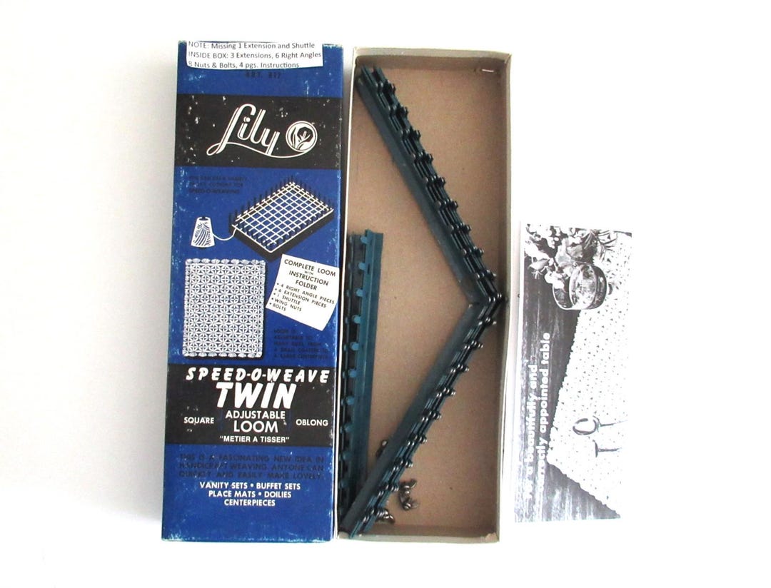 Métier à Tisser Vintage LILY Speed-O-Weave Modèle O 717 Complet Avec Notices