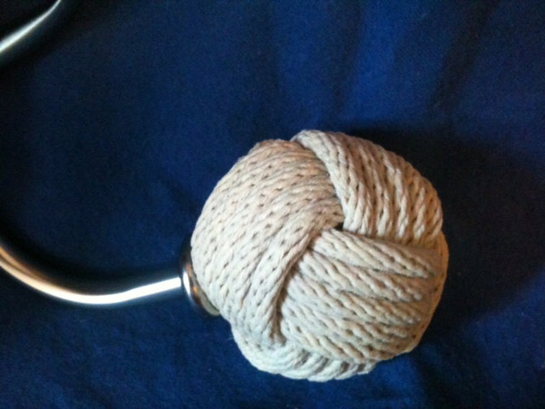 Nautical Curtain Drapery Tie Back Holders Set of Two. Etsy