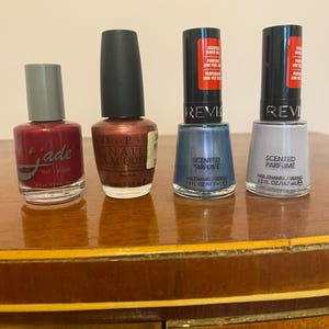 4 Flaschen Vintage Anfang 2000er Jahre Nagellack