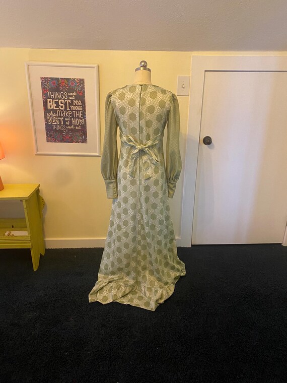 Multi-Pattern 1970s Maxi Dress - image 5