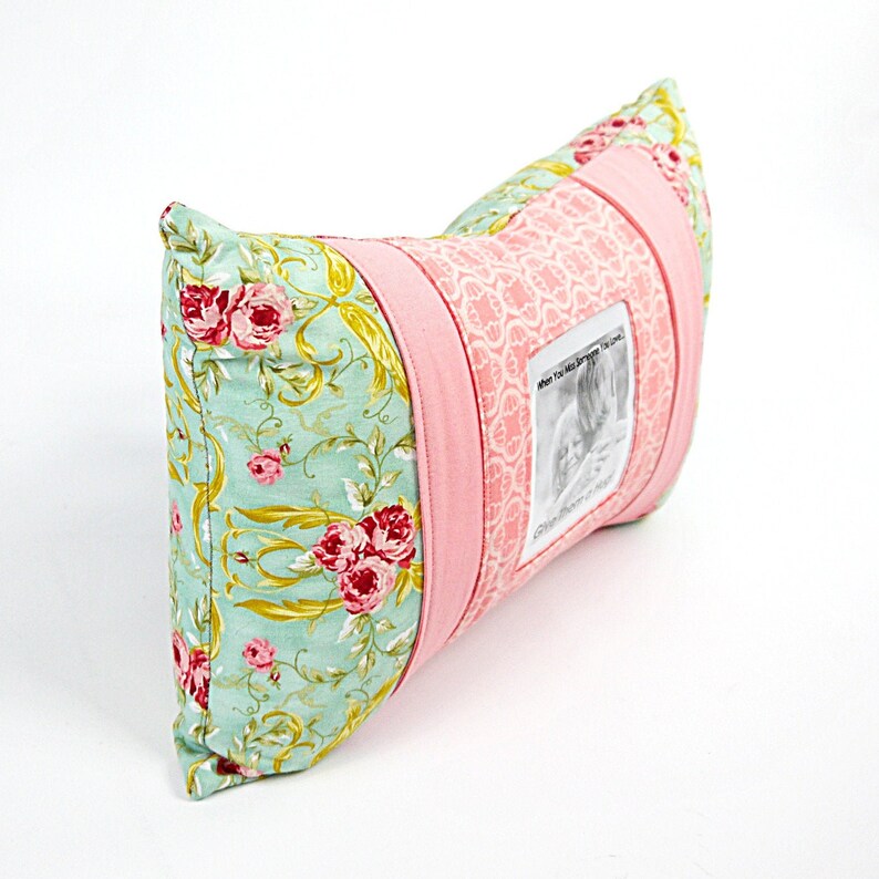 Gift for Her Custom Pillow Pillow with Frame Memorial Pillow Keepsake Pillow Personalized Pillow Custom Order Memory Pillow