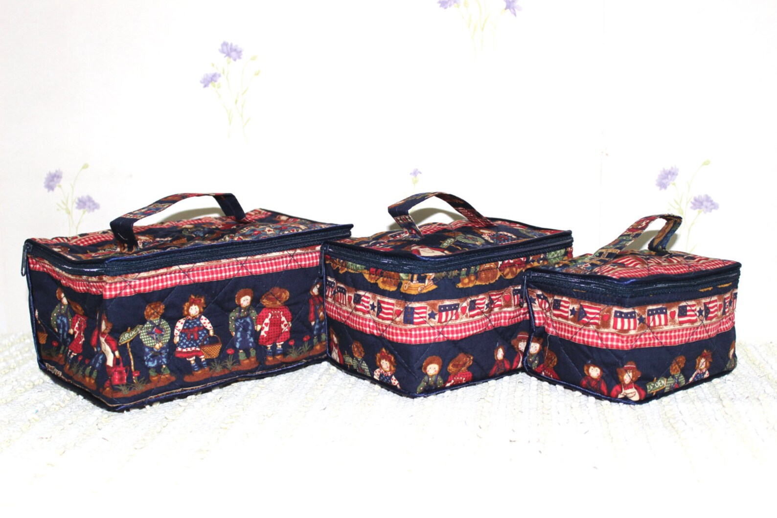 SET of 3 Pieces Cotton Cosmetic/ Make Up/ Personalized Travel Etsy UK