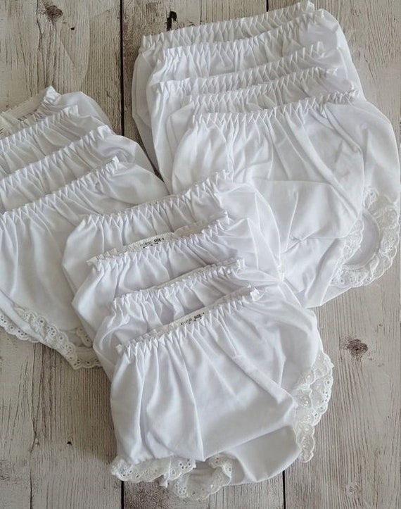 Baby Bloomers Double Seat Panty Embroidery Blanks Ruffle Etsy