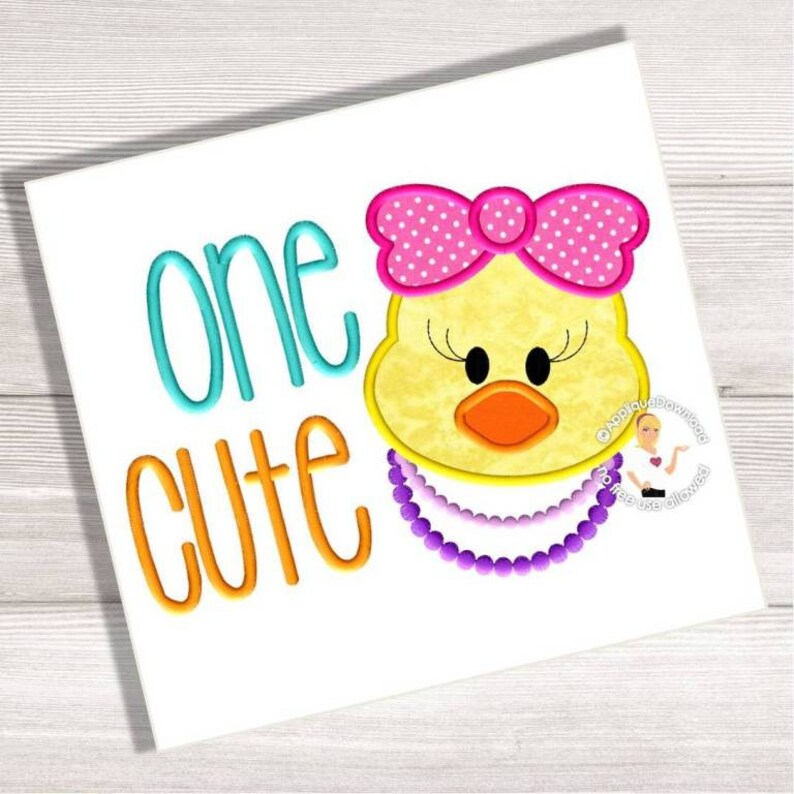 One cute chick applique embroidery design instant download  etsy One cute chick applique embroidery design instant download  etsy