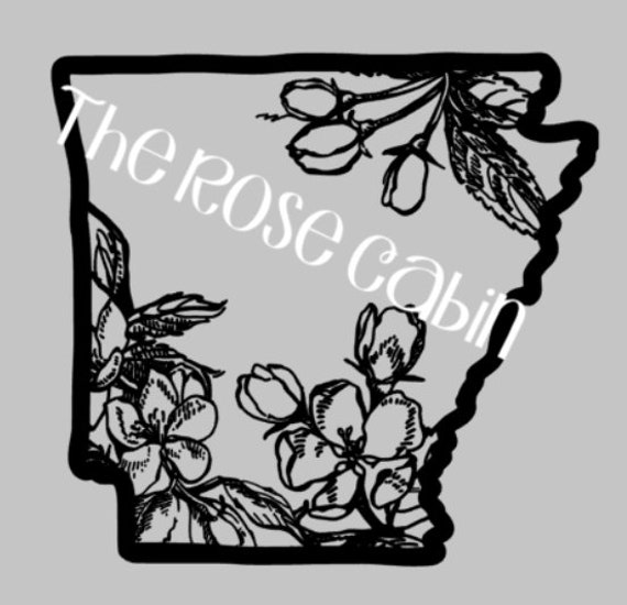 Arkansas Apple Blossom State Flower SVG PNG DXF Studio File | Etsy