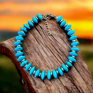 Turquoise Beaded Healing Bracelet