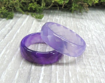 New SHABLOOL Ring Lilac Lavender Women Jewelry 925 Sterling Silver Cut