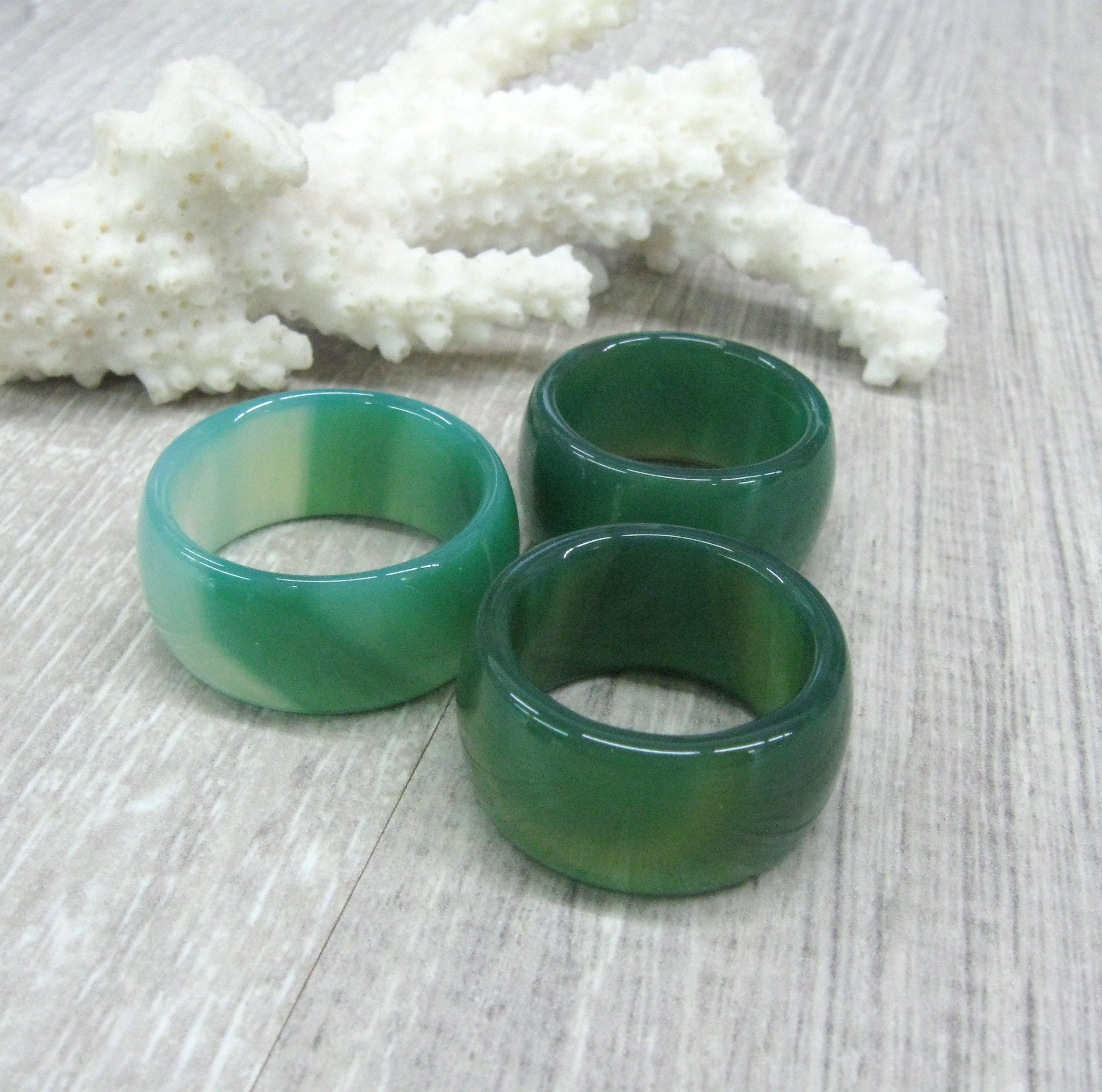 Solid Stone Rings