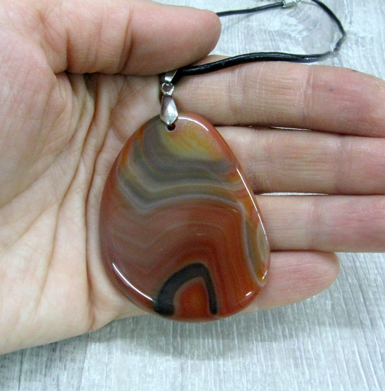 Fire Agate Bracelet and Pendant Set Gemstone Jewelry Natural - Etsy