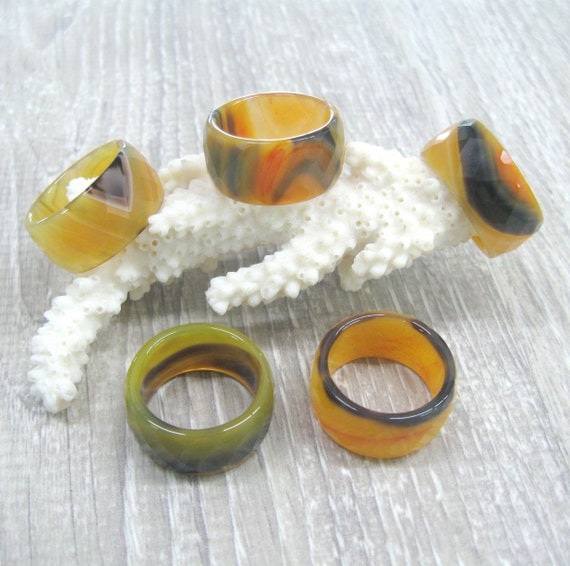 Solid stone rings deals