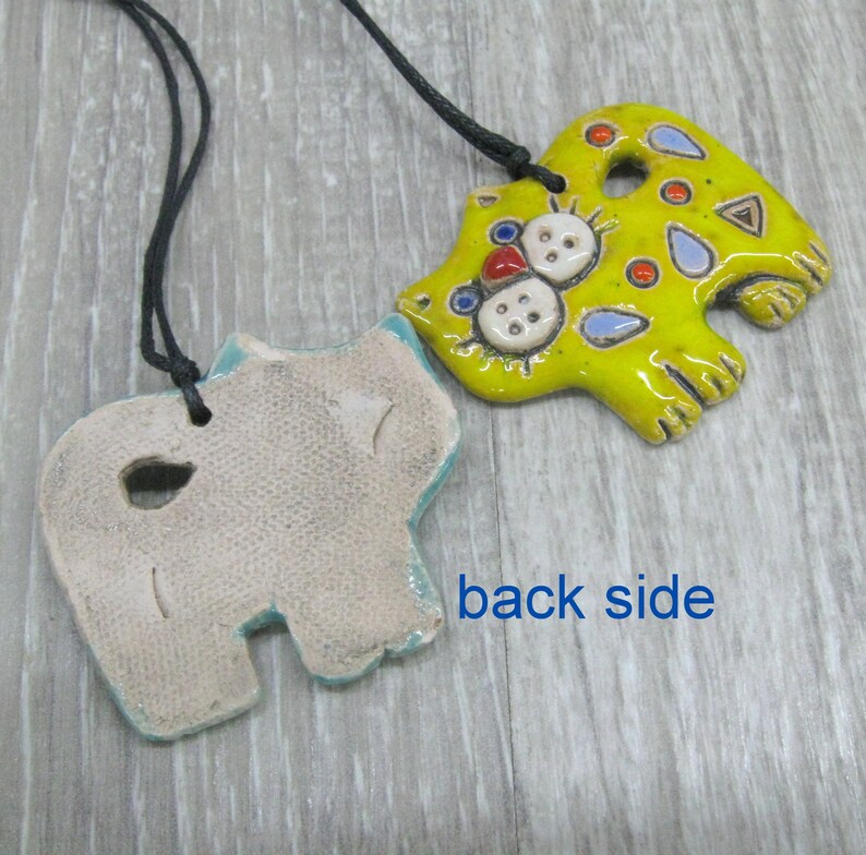 Spring kitten cat pendant Ceramic kitty necklaces cat lover gift cat lady jewelry green cat pendant ceramic animal necklace clay jewelry