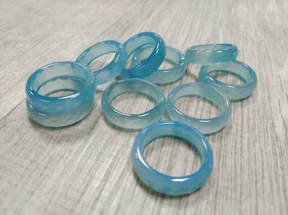 Carved on sale stone rings