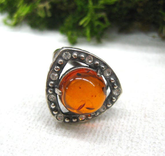 Gift idea for women Baltic Amber earrings ring se… - image 5