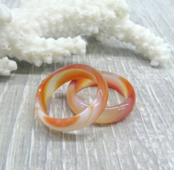 Carved cheap stone rings