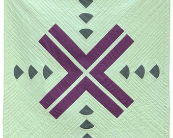 Inbound Modern Quilt Pattern, PDF, Geometric, Minimalist, Bold