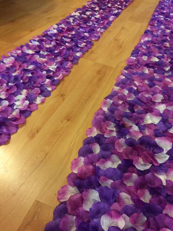 Purple Wedding Aisle Runner Border Custom Etsy