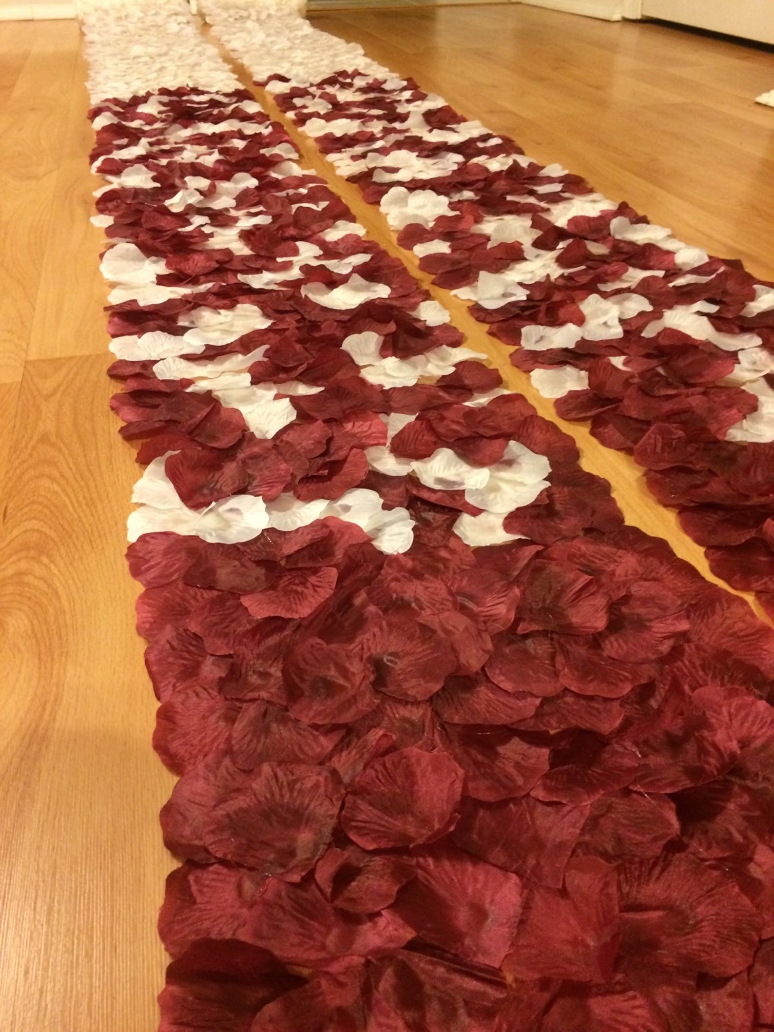 Custom Rose Petal Aisle Runner Border Etsy