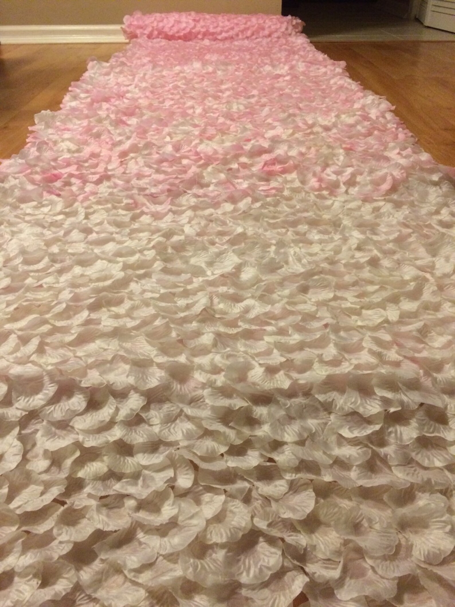 Rose Petal Aisle Runner Etsy
