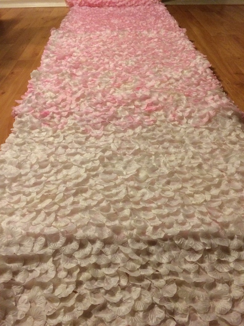 Rose Petal Aisle Runner Etsy