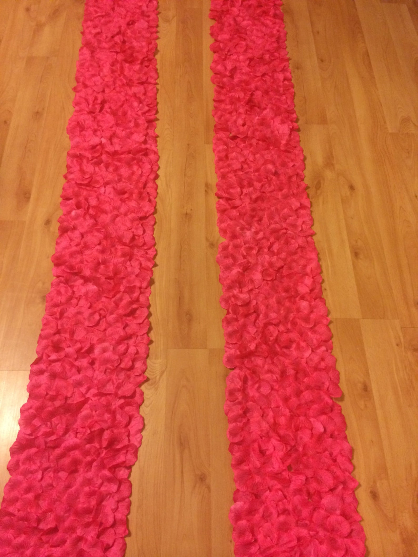 Rose petal aisle runner border Etsy