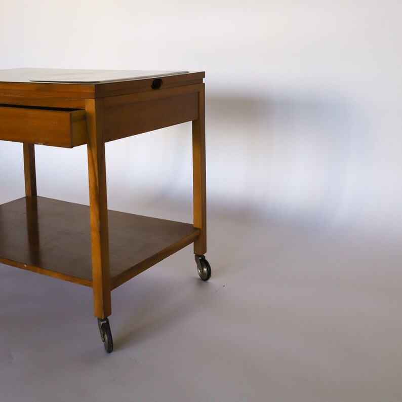 1960s Sewing Midcentury Sewing Cart on Wheels/ Etsy
