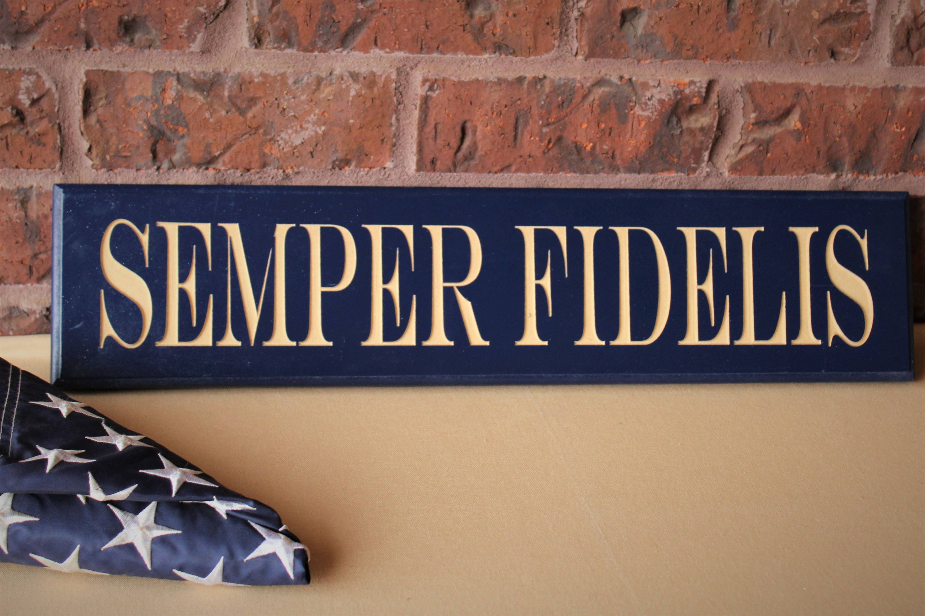 Semper Fi Semper Fidelis Wood Sign Fathers Day Gifts USMC Etsy