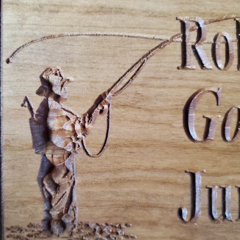 Gone Fishing Urn for Ashes Fisherman Cremation Wooden Urn Etsy