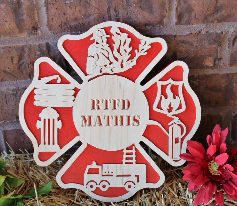 Firefighter Gifts Personalized Fire Department Gift Handmade Etsy