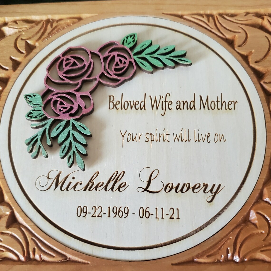 Rose Cremation Urn for Human Ashes for Mom Beautiful Urns for Etsy