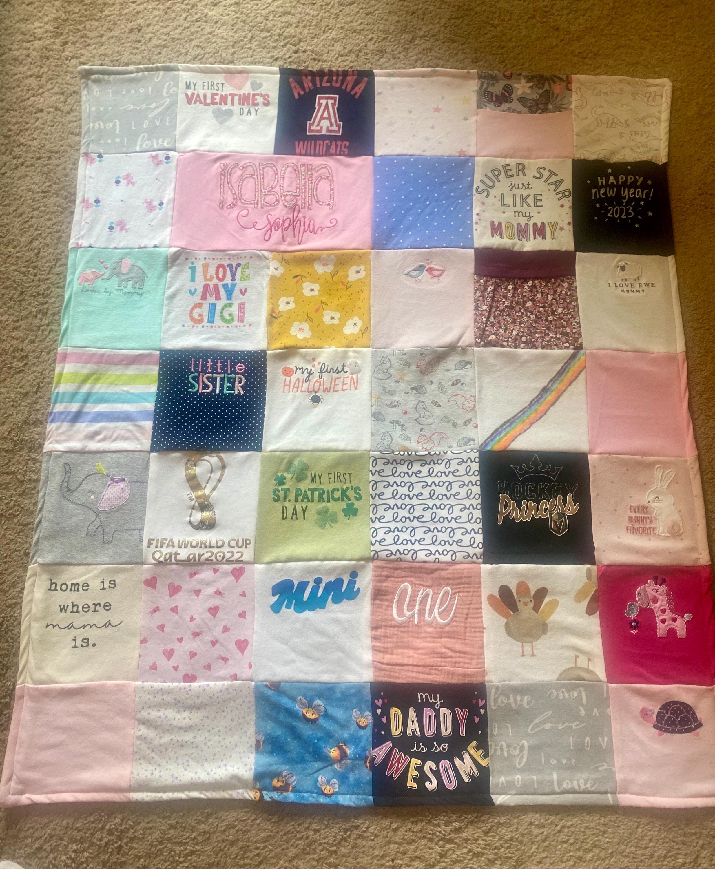 Custom Baby-toddler Clothes Blanket - Etsy